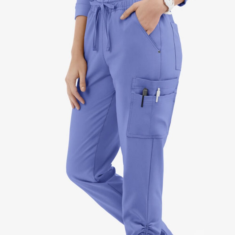 UA Easy Stretch by Butter-Soft Halle Ruched Leg Jogger Scrub Pants